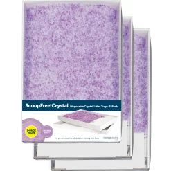 Clearance PetSafe ScoopFree® Complete Disposable Crystal Litter Tray, Lavender, 3-Pack