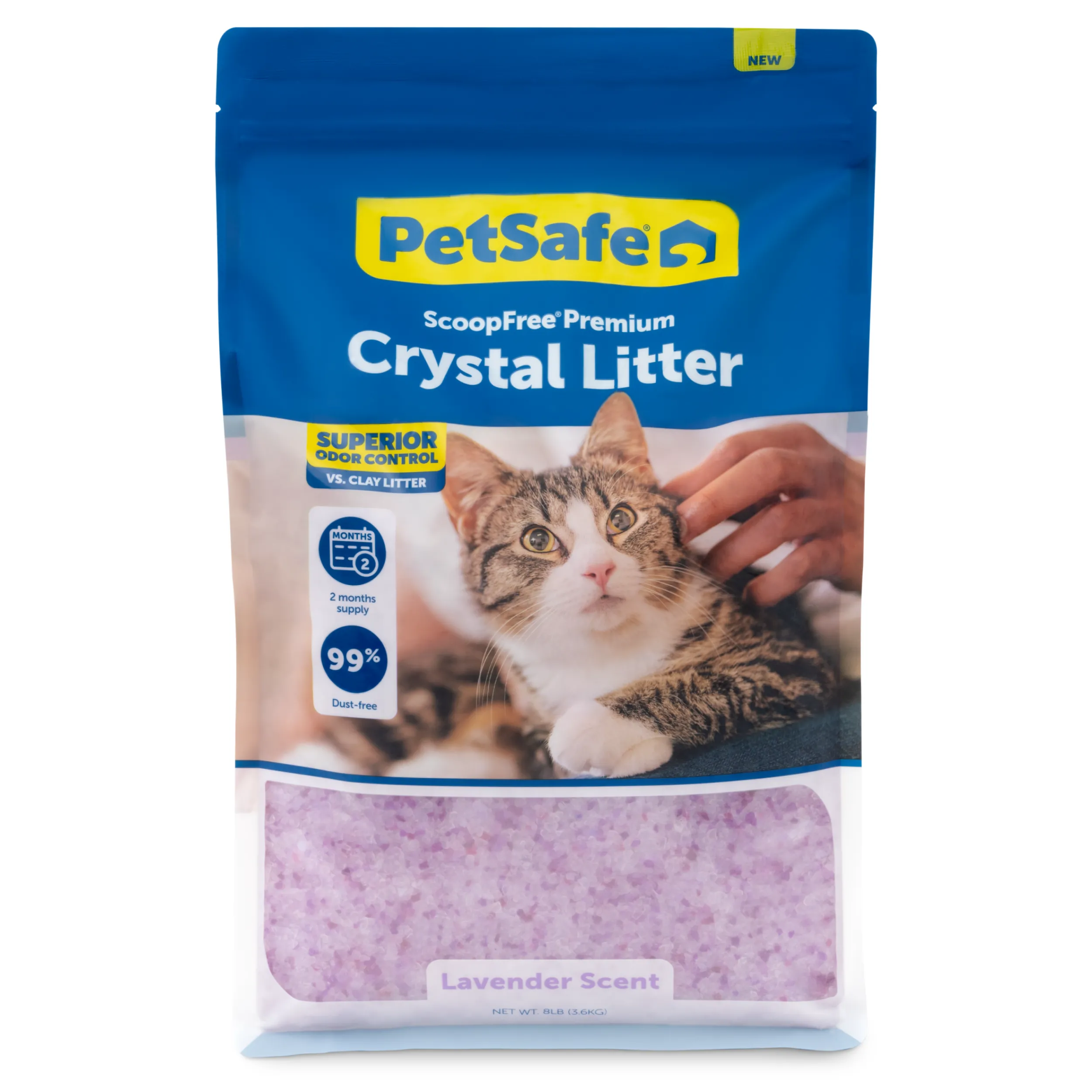 Discount PetSafe ScoopFree® Premium Crystal Litter 8 lb Bag, Lavender, 1-Pack